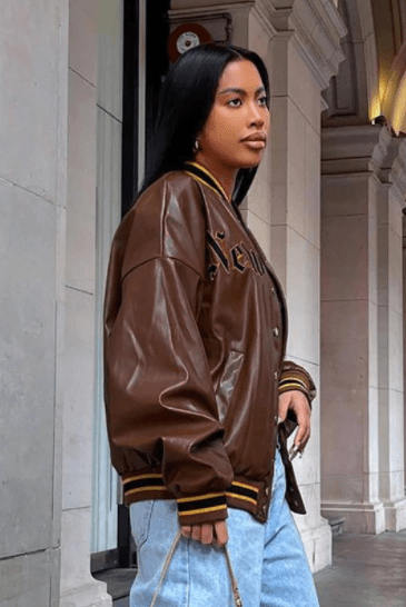 SHEALILBADDIE Cold Streets Leather Jacket